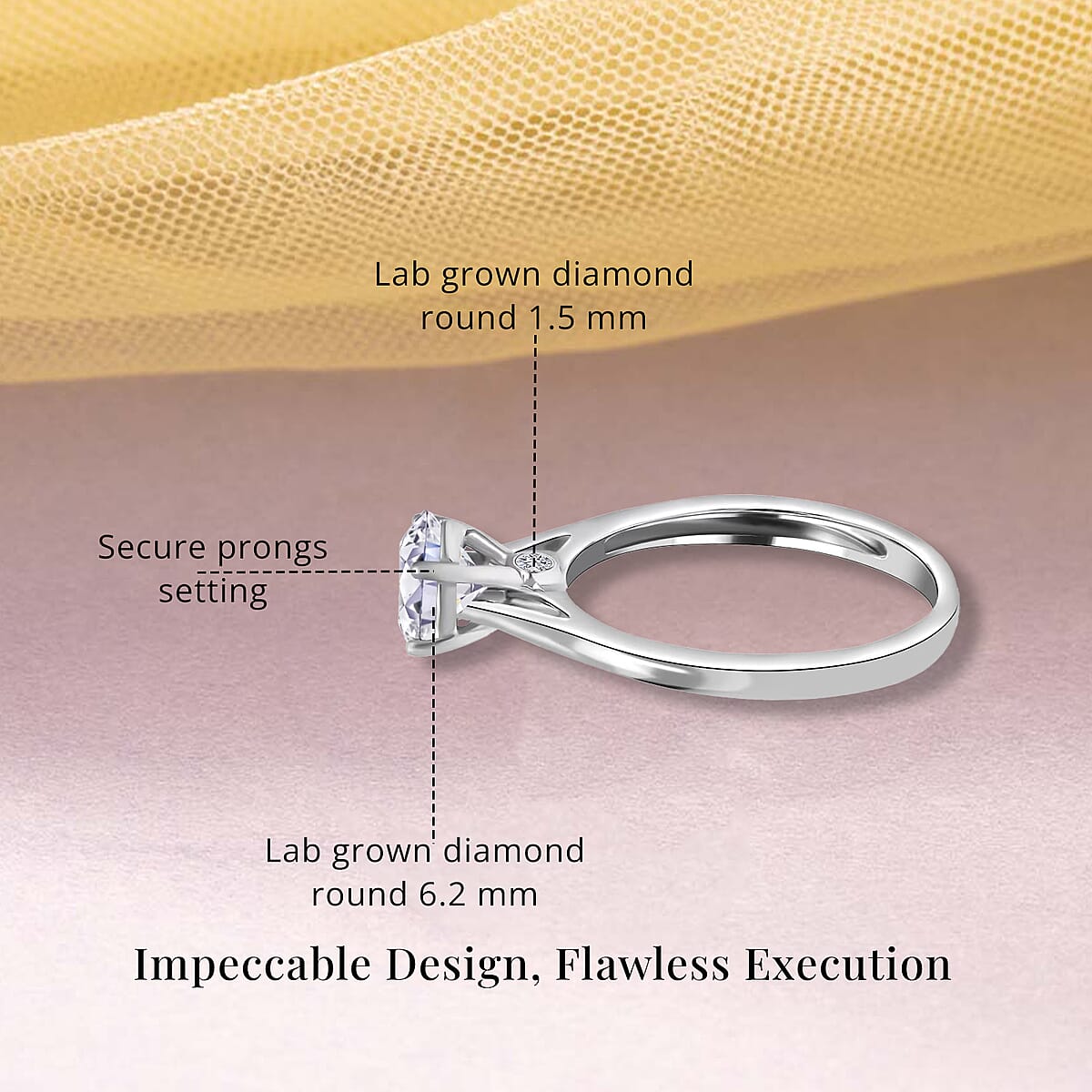 Luxuriant Lab Grown Diamond G-H SI Solitaire Ring,14K White Gold Ring, Diamond Ring, Gifts For Her, Diamond Jewelry 1.00 ctw (Size 8.0) image number 5