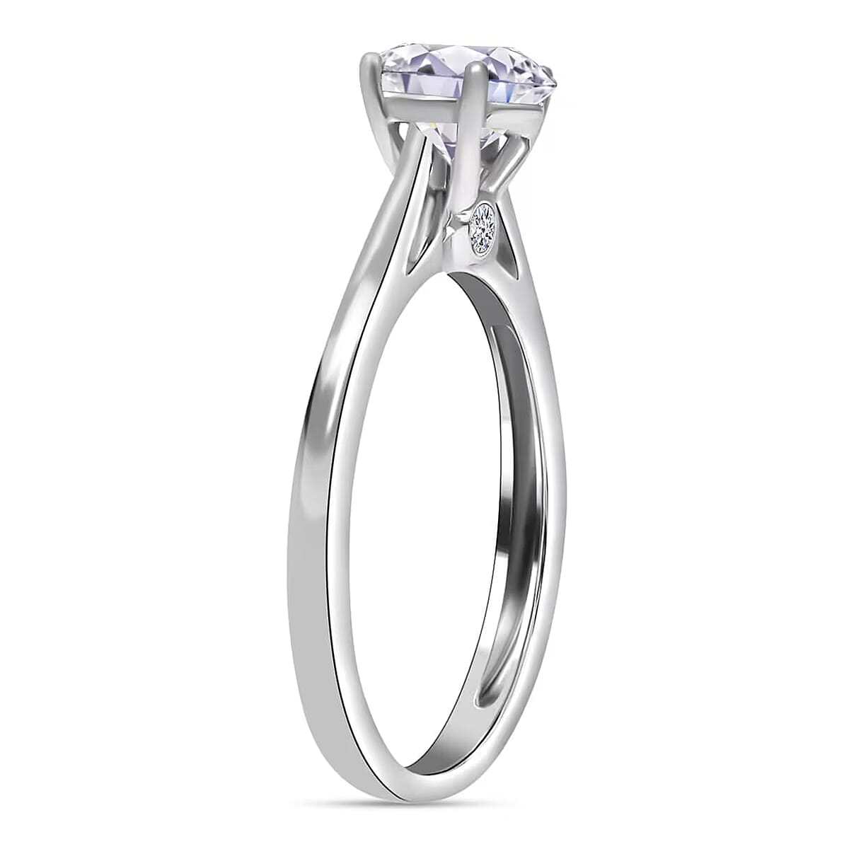 Luxuriant Lab Grown Diamond G-H SI 1.00 ctw Solitaire Ring,14K White Gold Ring, Diamond Ring, Gifts For Her, Diamond Jewelry (Size 9.0) image number 9