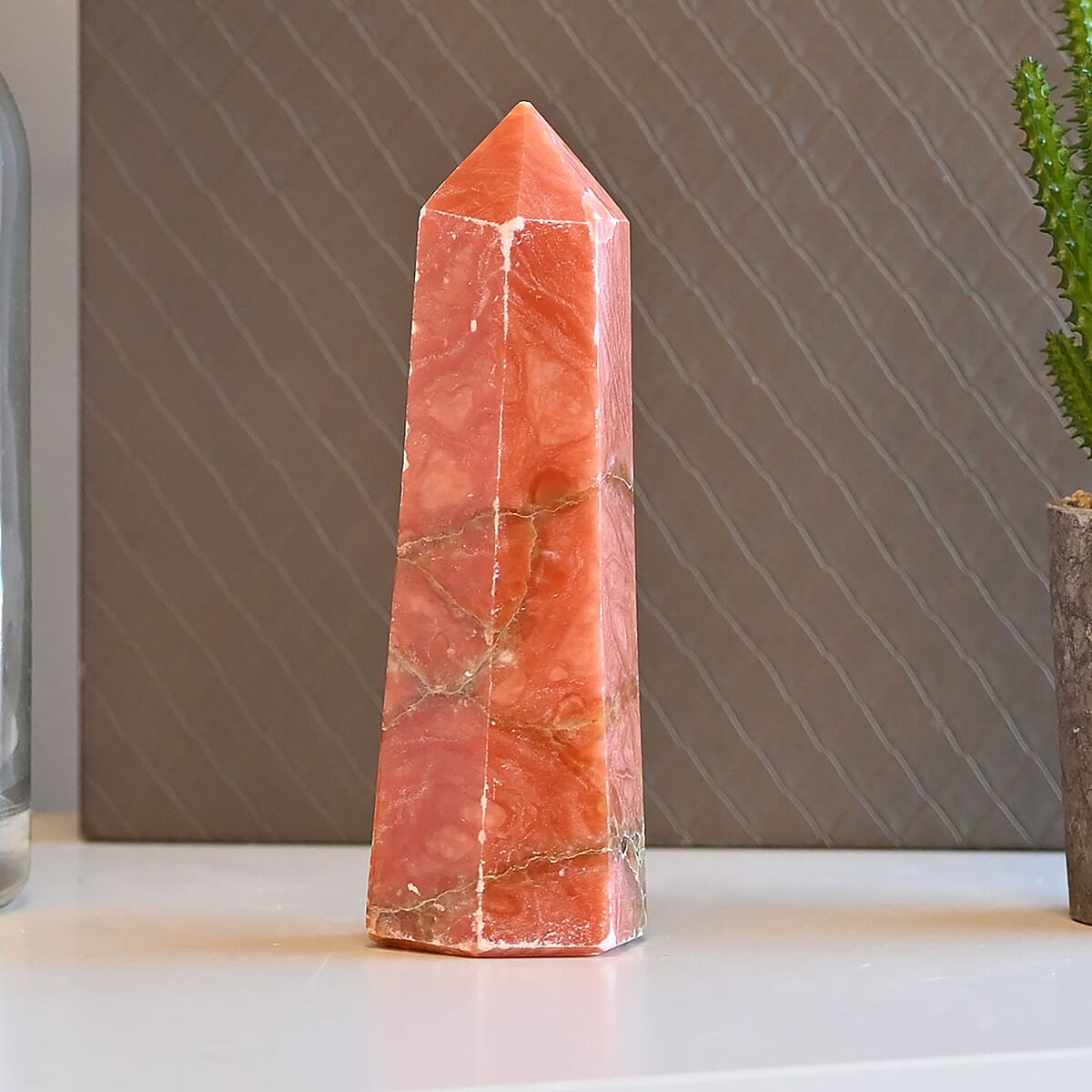 Orange Calcite Point -M (Approx 2770 ctw) image number 1