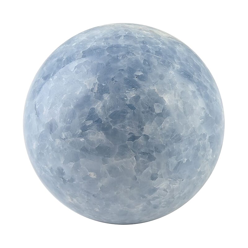 Blue Calcite Sphere -L (Approx 3065 ctw)