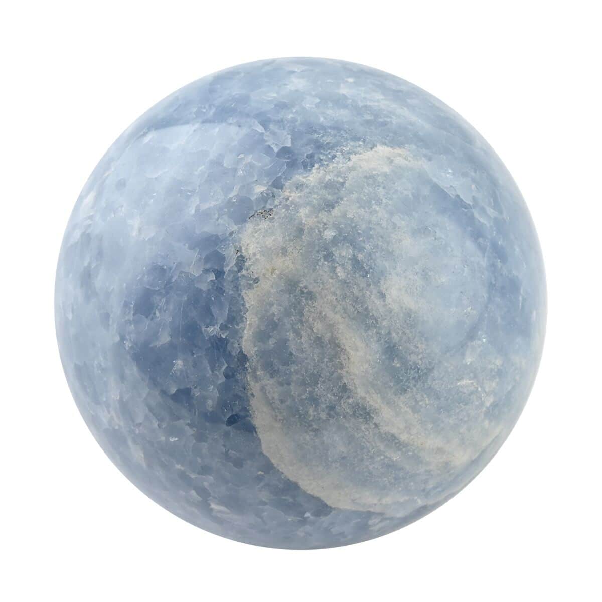 Blue Calcite Sphere -L (Approx 3065 ctw) image number 3