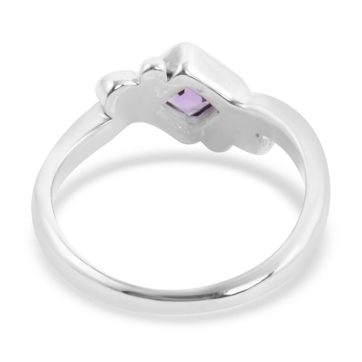 Bali Legacy Amethyst Solitaire Ring in Sterling Silver (Size 9.0) 0.60 ctw image number 4