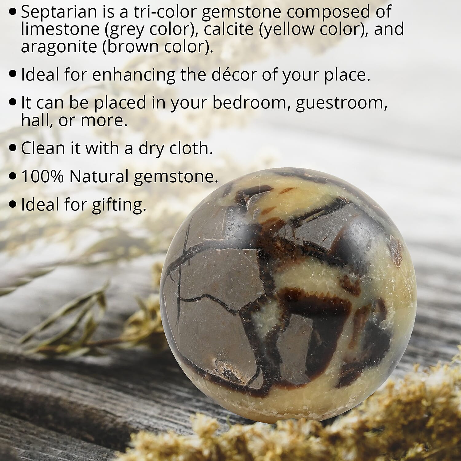 Septarian Sphere -S (Approx 190 ctw)