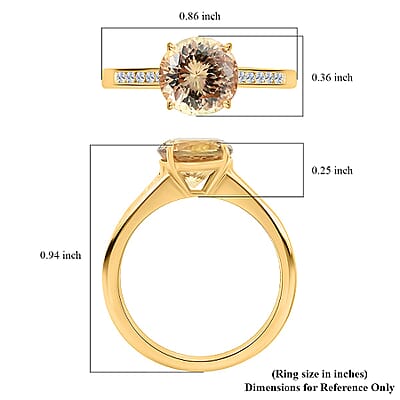 Iliana AAA Turkizite, Diamond (G-H, SI) Ring in 18K Yellow Gold 2.40 ctw (Size 8.0)