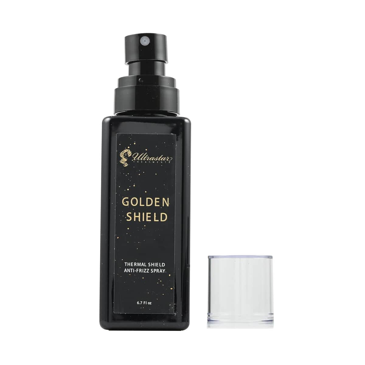 Ultrastar- Golden Shield Ant-Frizz Spray (6.7 fl oz) | Best Hairspray | Hair Growth Spray | Detangler Spray image number 3