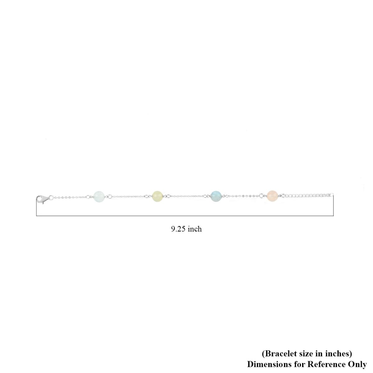 Multi Beryl Station Bracelet in Rhodium Over Sterling Silver (7.50-9.0In) 18.30 ctw image number 4