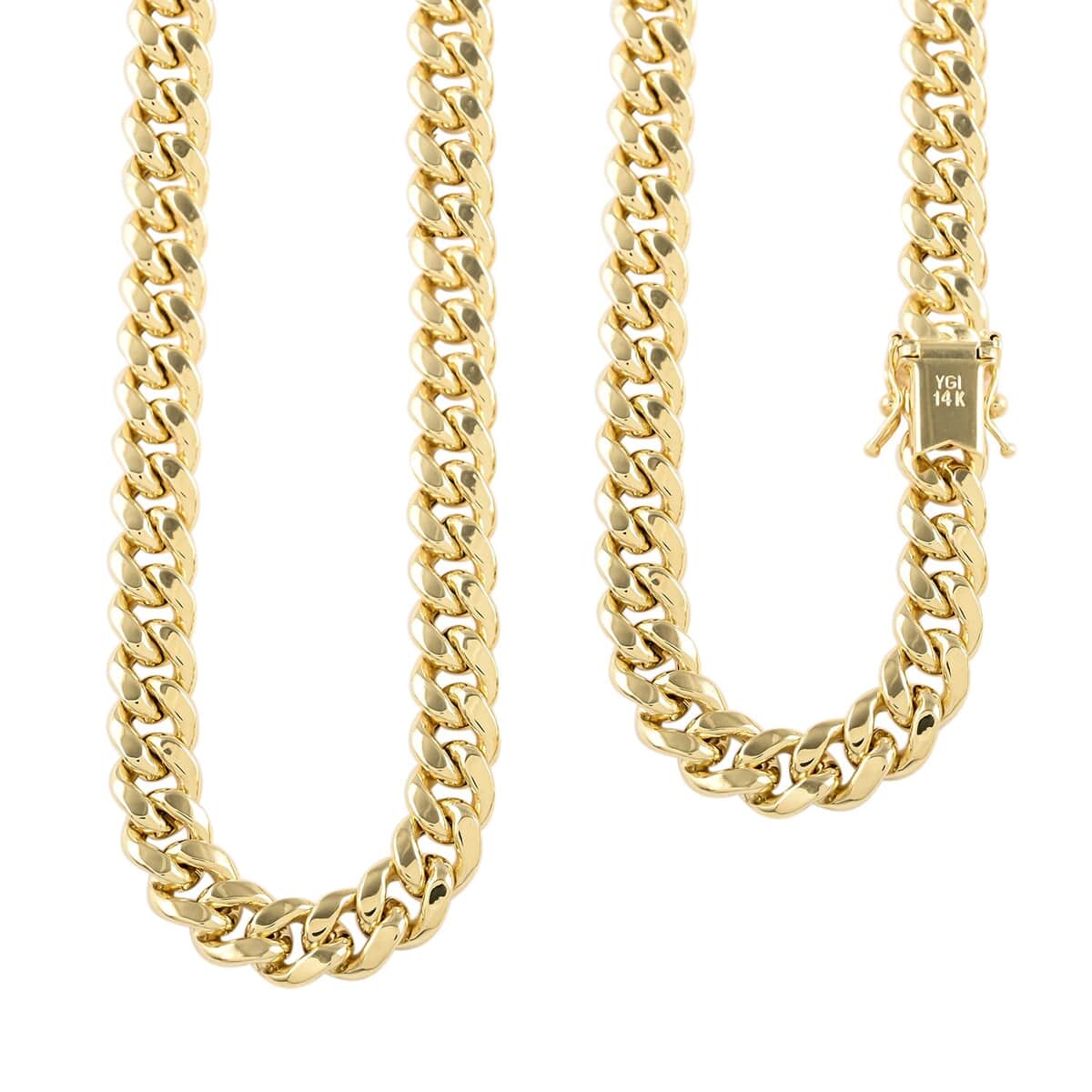 14K Yellow Gold 7.6mm Miami Cuban Chain Necklace 26 Inches 40.7 Grams image number 0