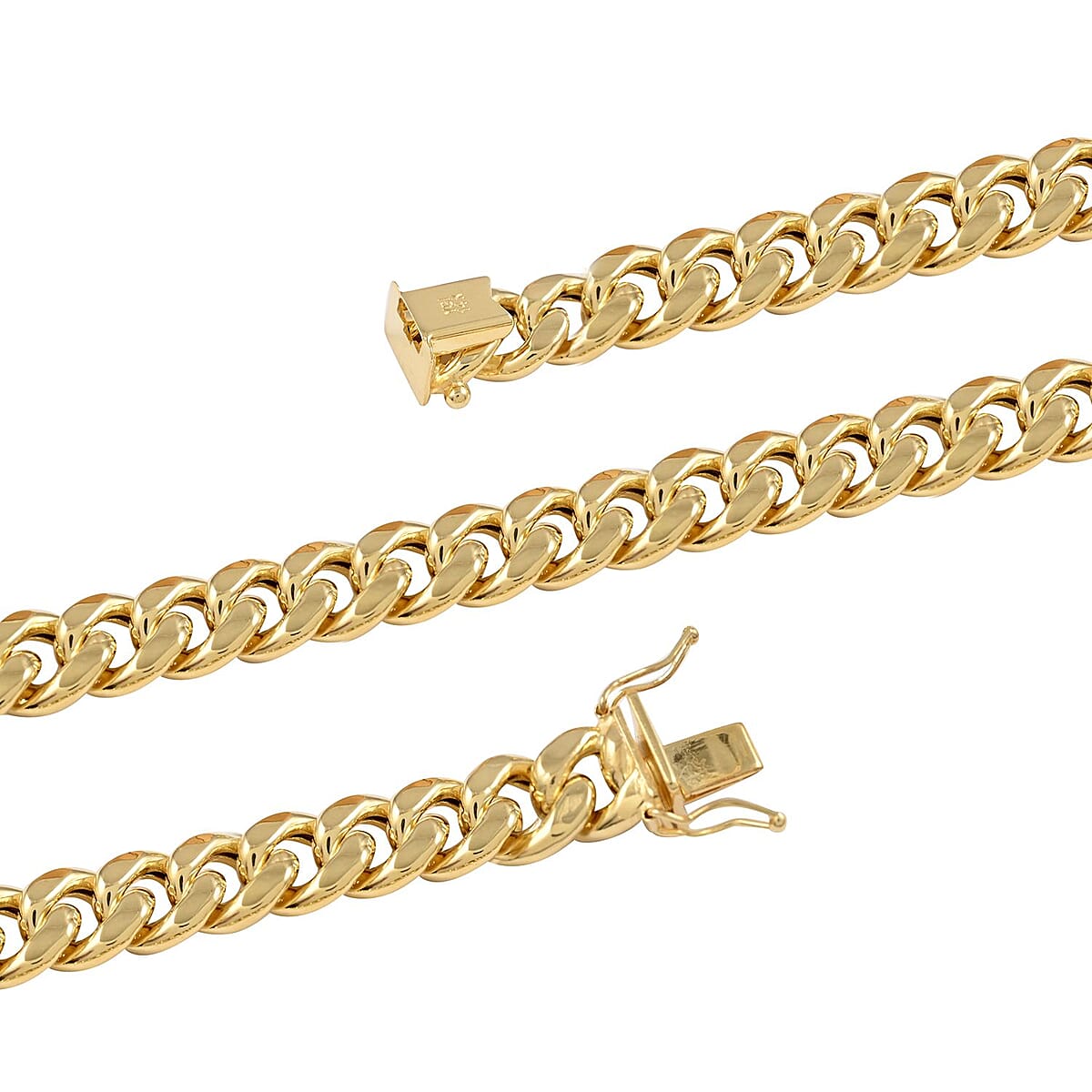 14K Yellow Gold 9.3mm Miami Cuban Chain Necklace 24 Inches 57.30 Grams image number 2