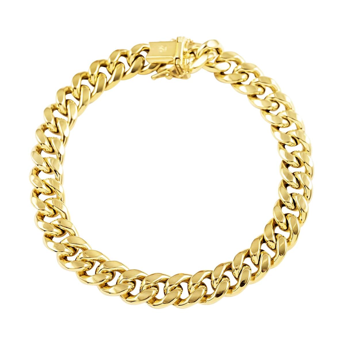 14K Yellow Gold 9.3mm Miami Cuban Chain Bracelet (8.50 In) 22.40 Grams image number 0