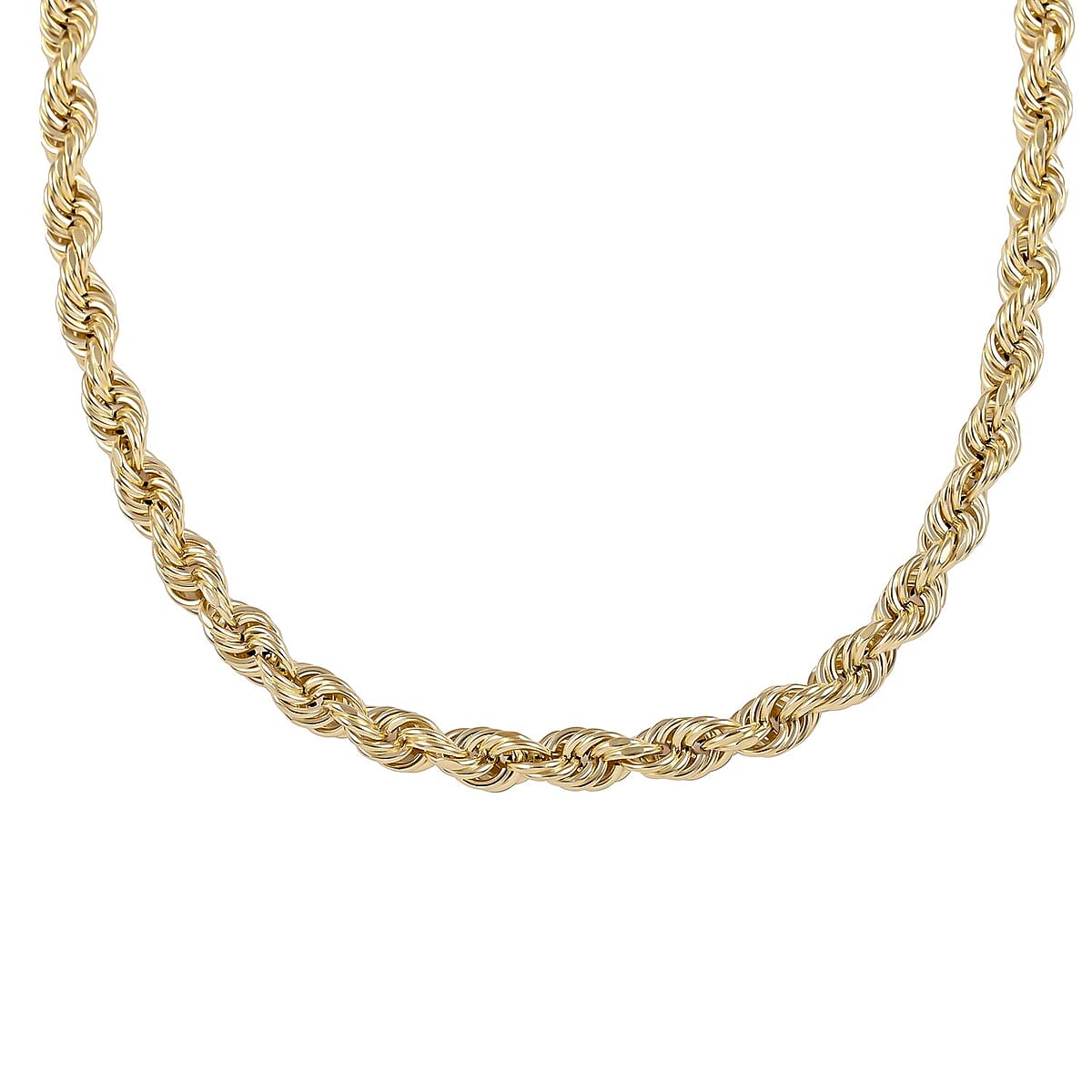 14K Yellow Gold 8mm Diamond-Cut Rope Chain Necklace 26 Inches 30.75 Grams image number 3