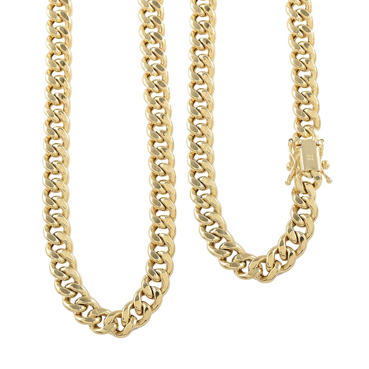 14K Yellow Gold 5.9mm Miami Cuban Chain Necklace 24 Inches 24.4 Grams image number 0