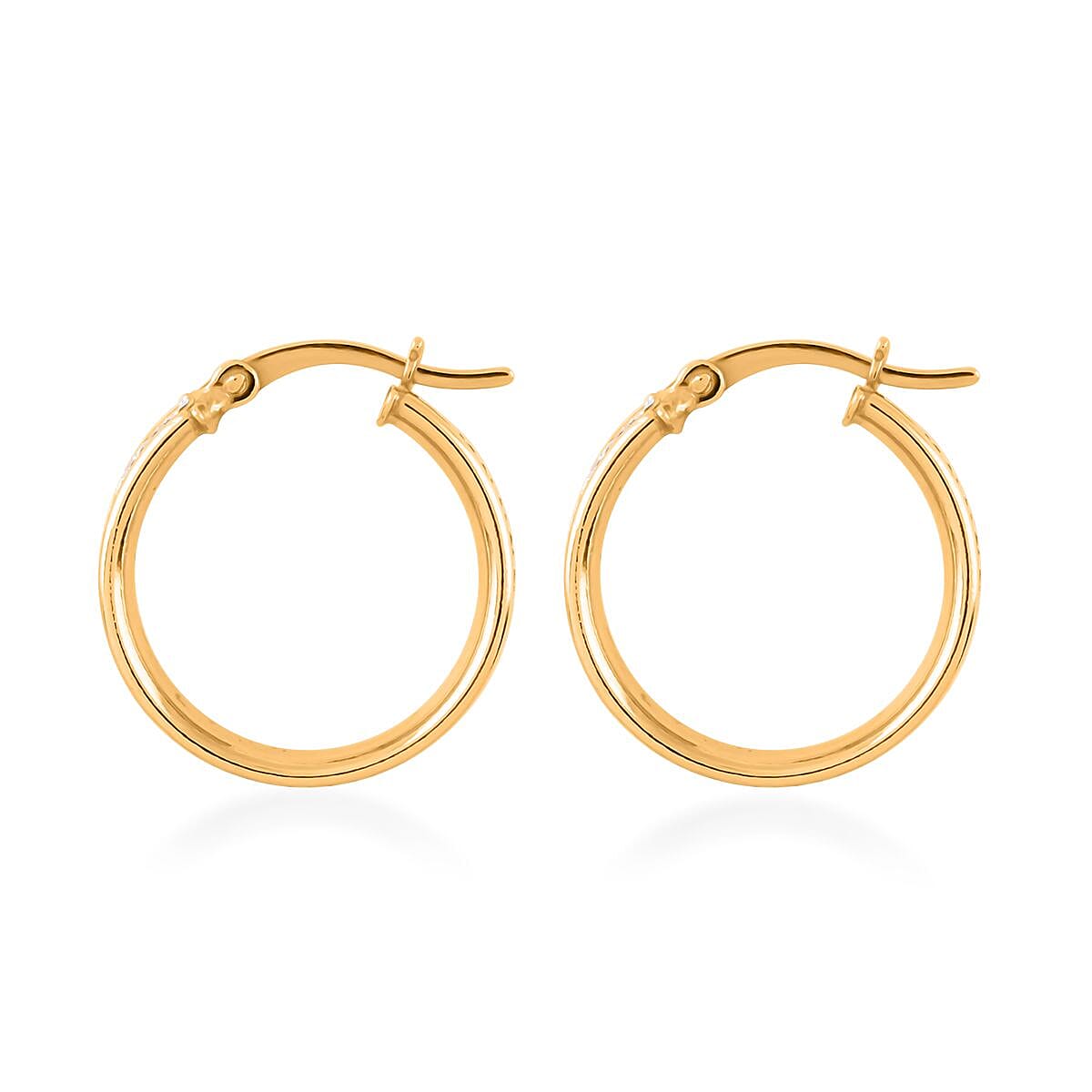 14K Yellow Gold Over Sterling Silver Stardust Earrings 2.40 Grams