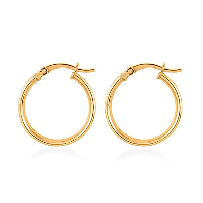 14K Yellow Gold Over Sterling Silver Stardust Earrings 2.40 Grams