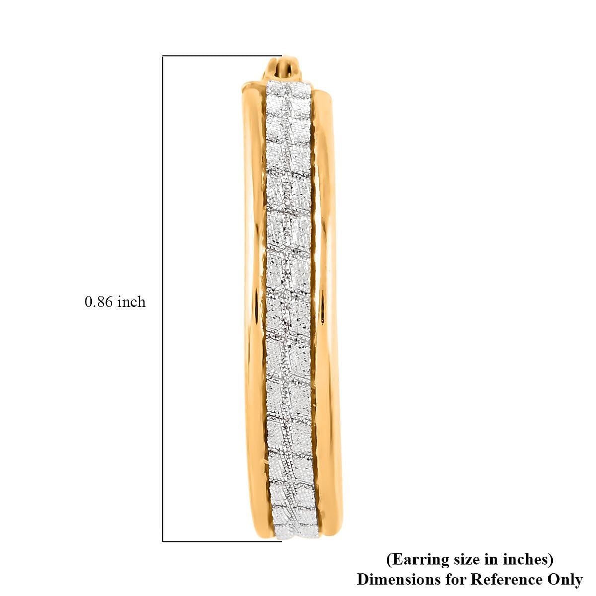 14K Yellow Gold Over Sterling Silver Stardust Earrings 2.40 Grams