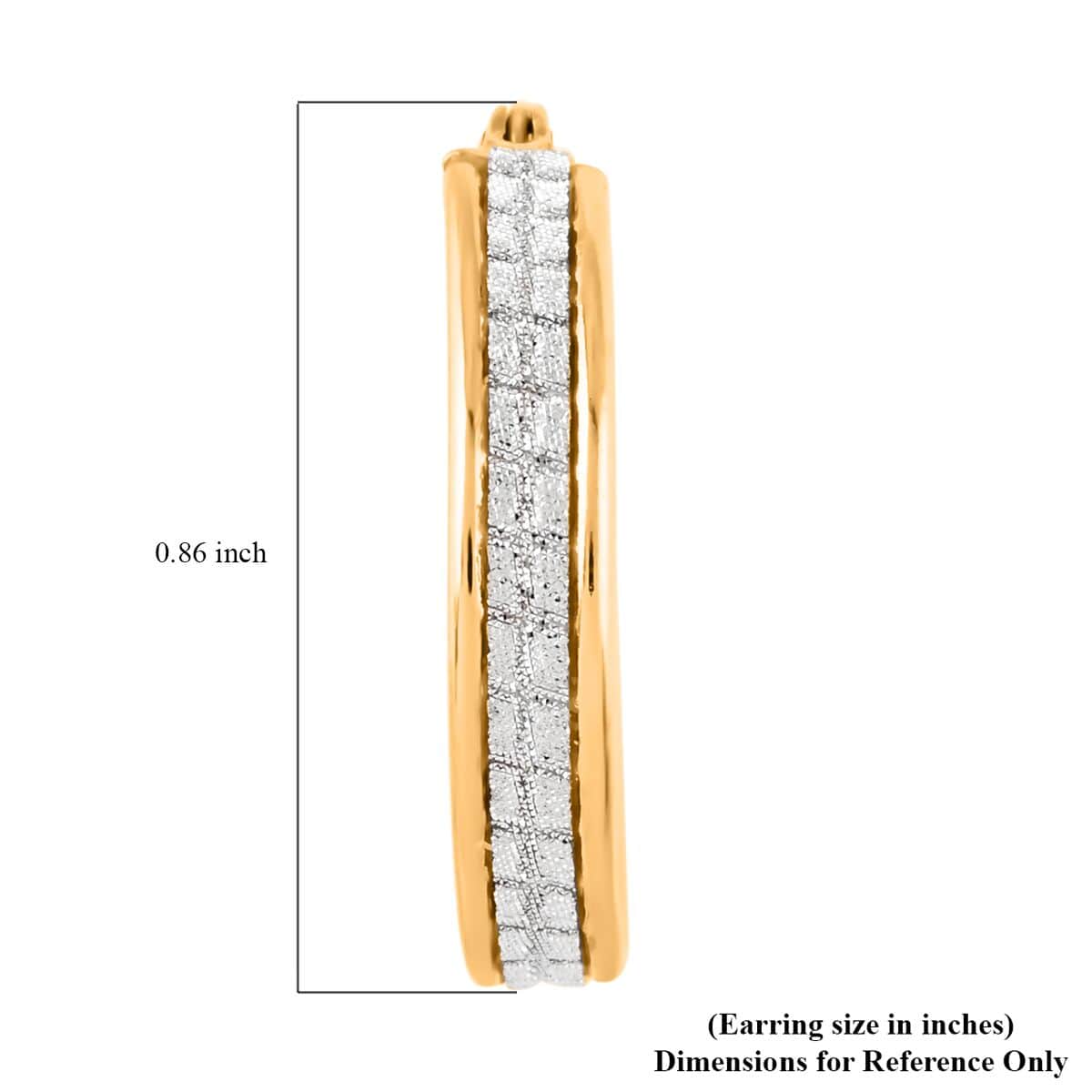14K YG Over Sterling Silver Stardust Earrings (2.40 g) image number 4