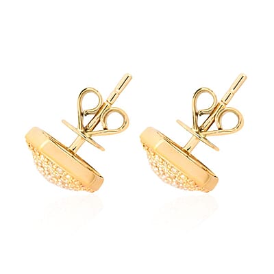 14K Yellow Gold Natural Yellow Diamond Stud Earrings 3.4 Grams 0.40 ctw