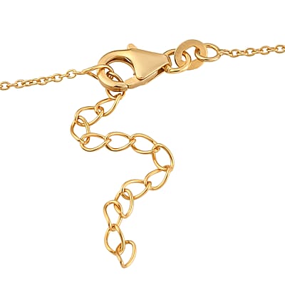 Premium Montepuez Ruby Necklace 18 Inches in Vermeil Yellow Gold Over Sterling Silver 3.00 ctw