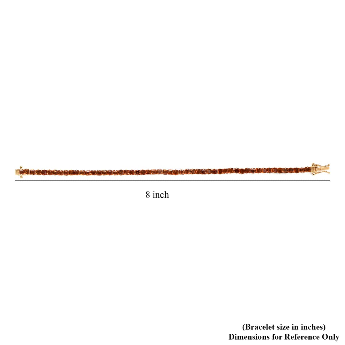 Santa Ana Madeira Citrine Tennis Bracelet in Vermeil Yellow Gold Over Sterling Silver (7.25 In) 8.35 ctw image number 4