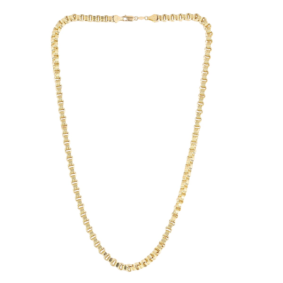 California Closeout Deal 10K Yellow Gold 3.5mm Alexander Necklace 18 Inches 7.83 Grams image number 2