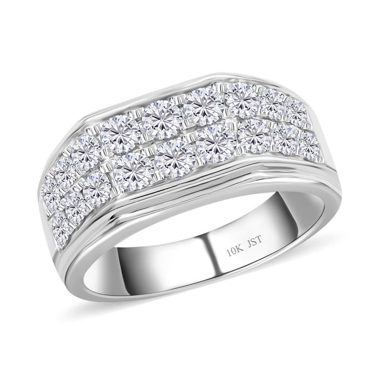 Buy Diamond Men's Ring in 14K YG Over Sterling Silver, Diamond Ring, Engagement  Rings For Men (Size 10.0) 1.00 ctw at ShopLC.