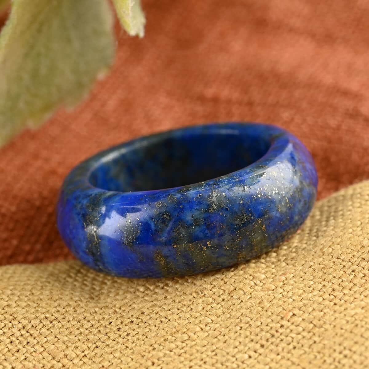 Lapis Lazuli Carved Band Ring 25.00 ctw image number 1