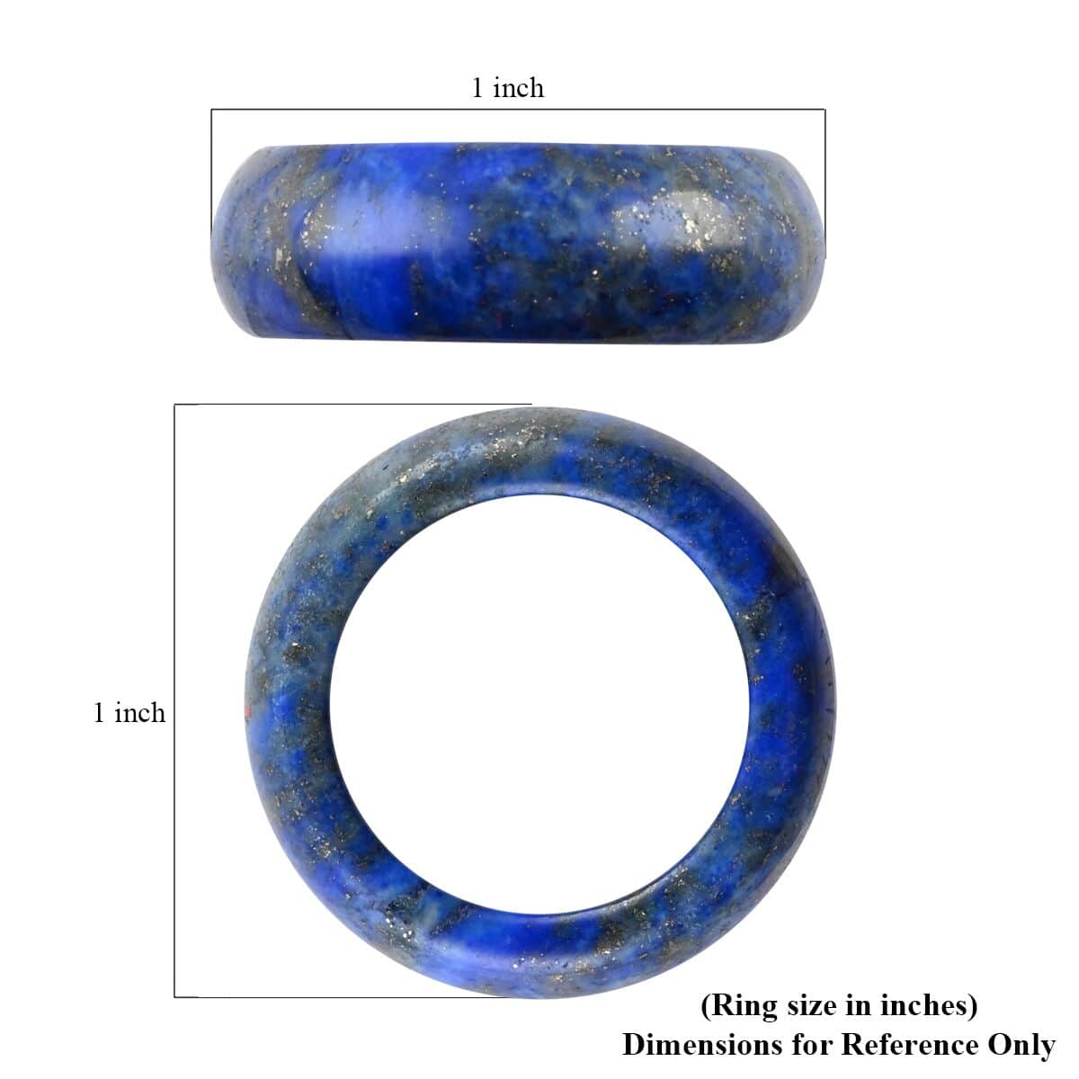 Lapis Lazuli Carved Band Ring (Size 6.50) 25.00 ctw image number 4