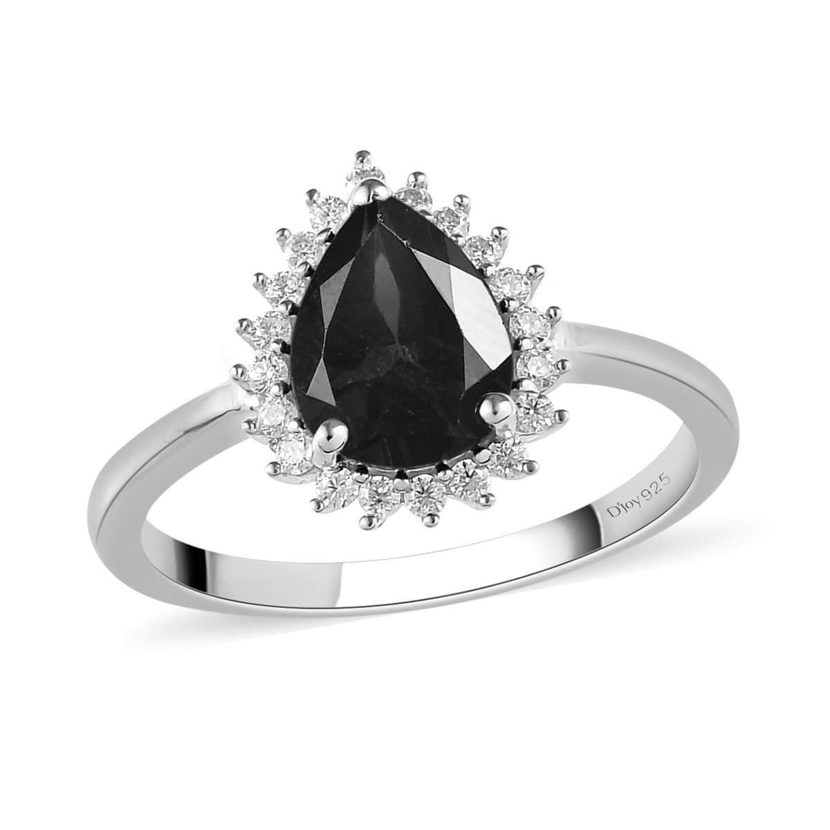 Tanzanian Wine Garnet and Moissanite Halo Ring in Vermeil Rose Gold Over Sterling Silver (Size 8.0) 2.00 ctw image number 0