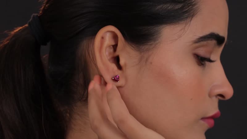 Tanzanian Wine Garnet Stud Earrings in Platinum Over Sterling Silver 1.90 ctw