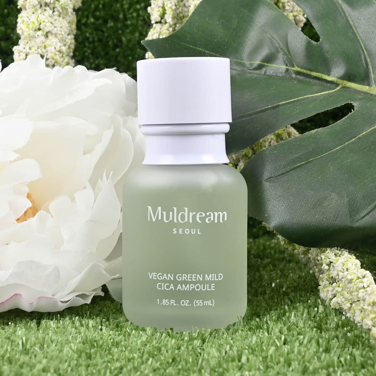 Muldream- Vegan Green Mild CICA Ampoule, 55 ml / 1.85 fl oz | Best Face Toner Serum | Skin Serum image number 1