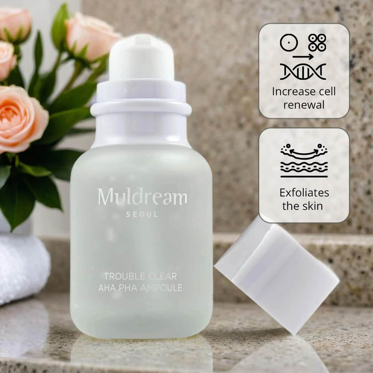 Muldream-Trouble Clear AHA PHA Ampoule 1.85 Oz | Best Face Toner Serum | Skin Serum image number 6