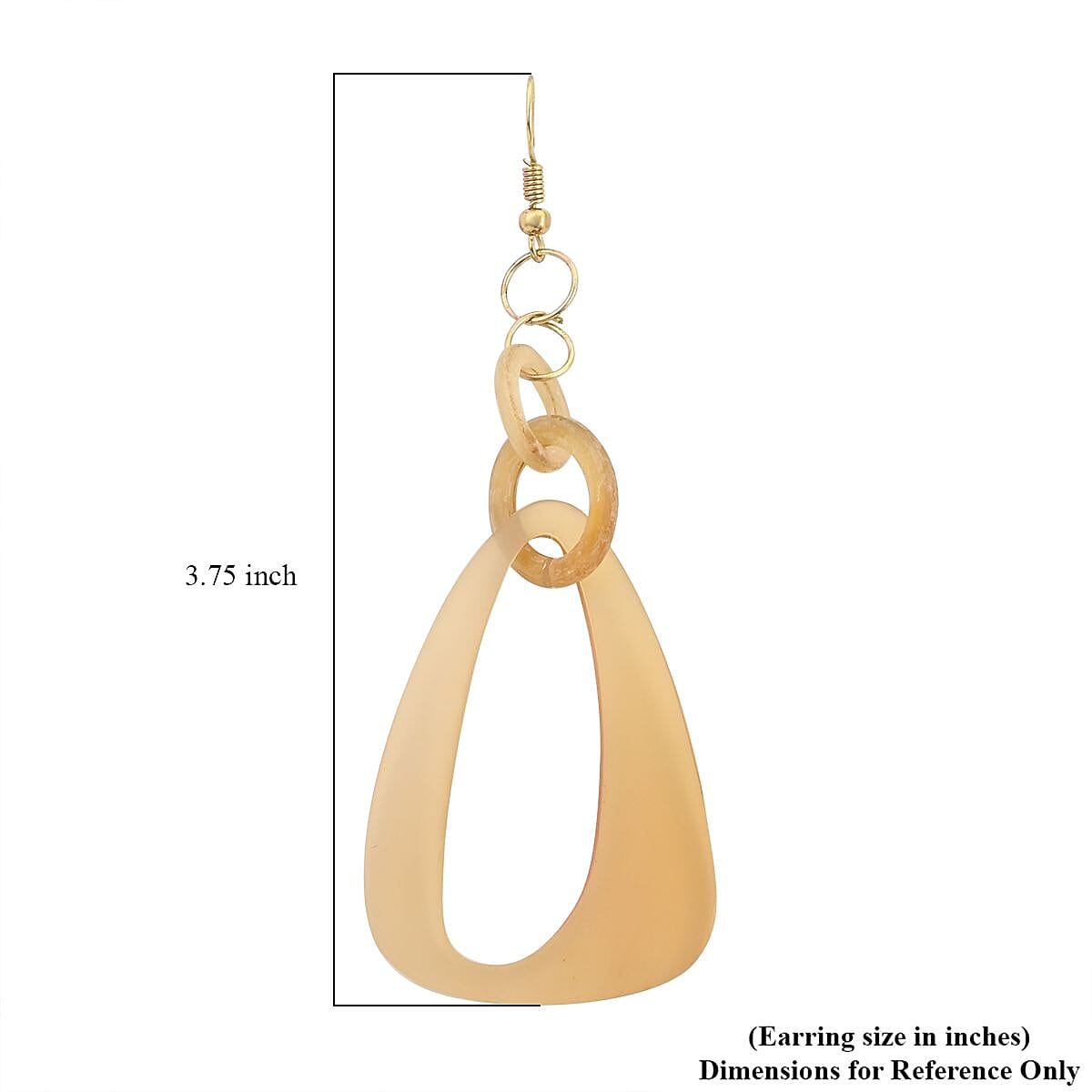 Dangle Earrings in Goldtone image number 4