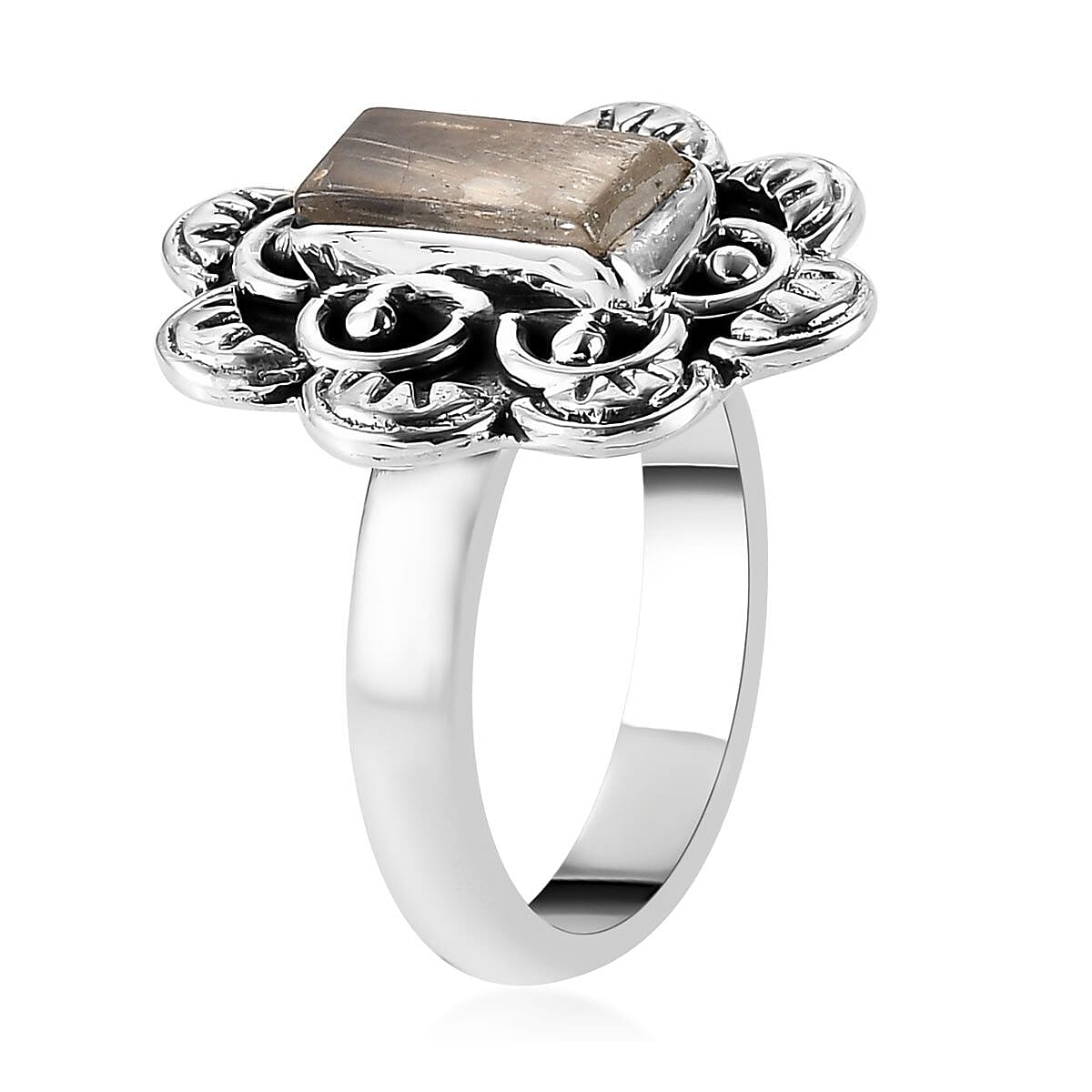 Artisan Crafted Rough Cut Turkizite Ring in Sterling Silver (Size 10.0) 2.50 ctw