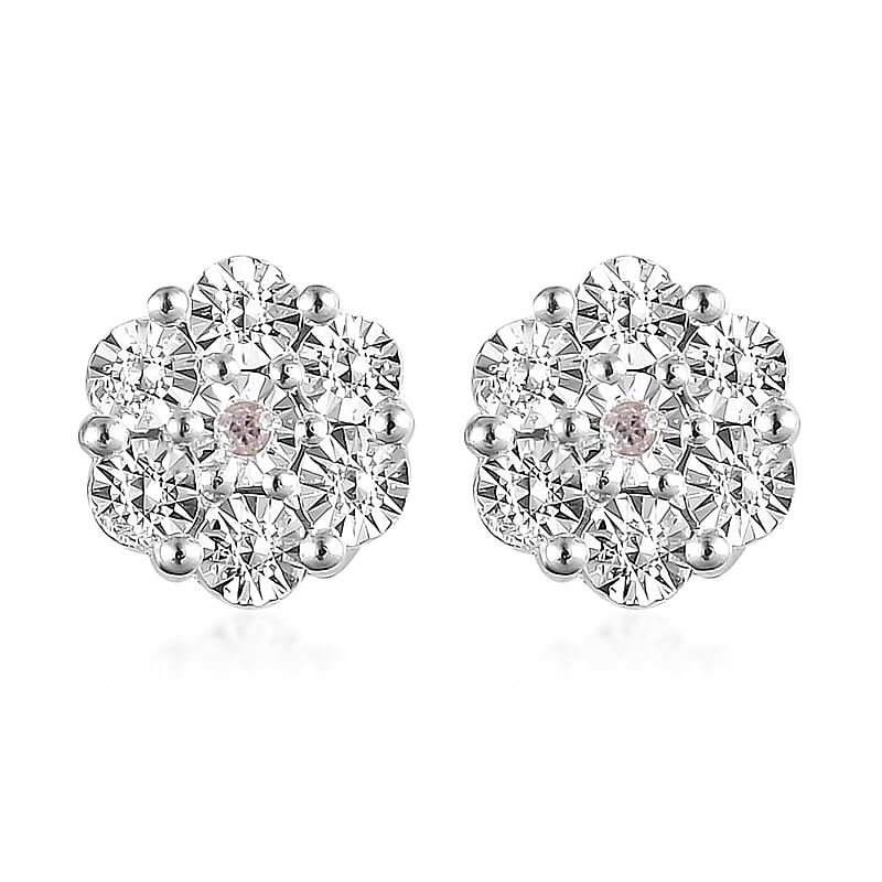 Diamond Accent Stud Earrings in Sterling Silver