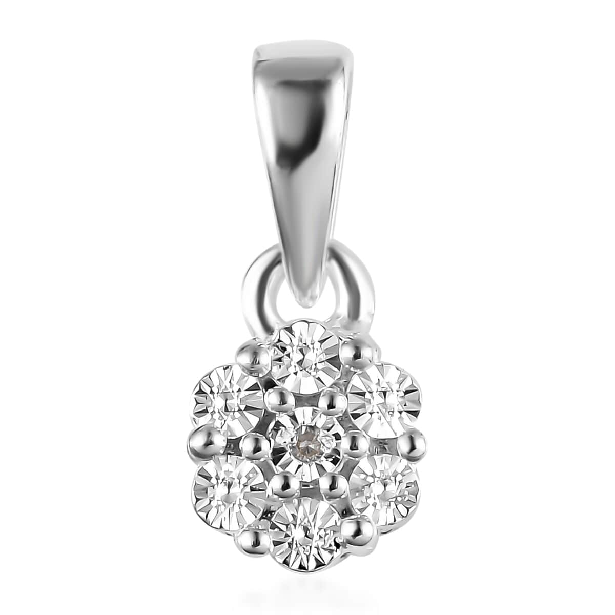 Diamond Accent Pendant in Sterling Silver image number 0