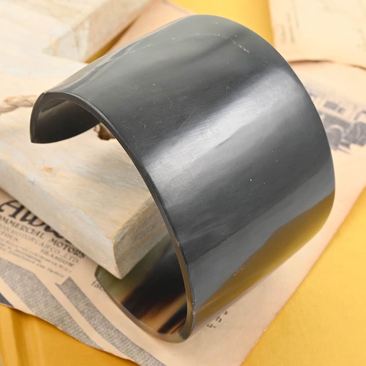 Buffalo Horn Cuff Bracelet (6.75 In) image number 1