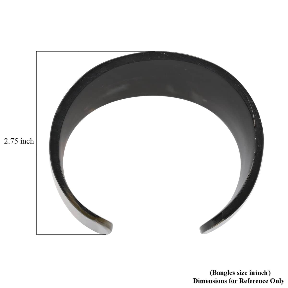 Buffalo Horn Cuff Bracelet (6.75 In) image number 3