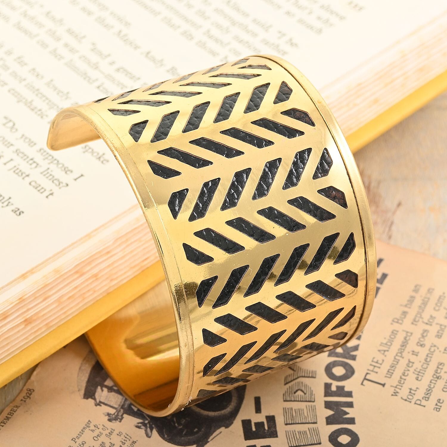 Cuff Bracelet in Goldtone