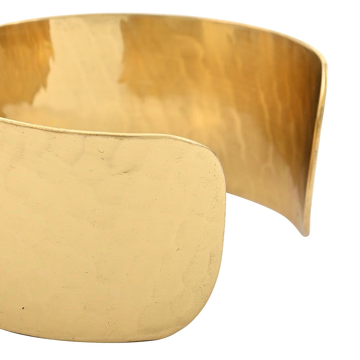 Plain Cuff Bracelet in Goldtone (7 In)