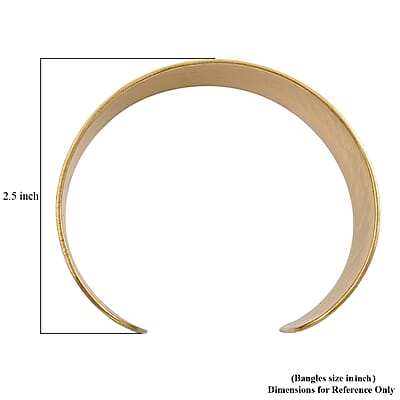 Plain Cuff Bracelet in Goldtone (7 In)