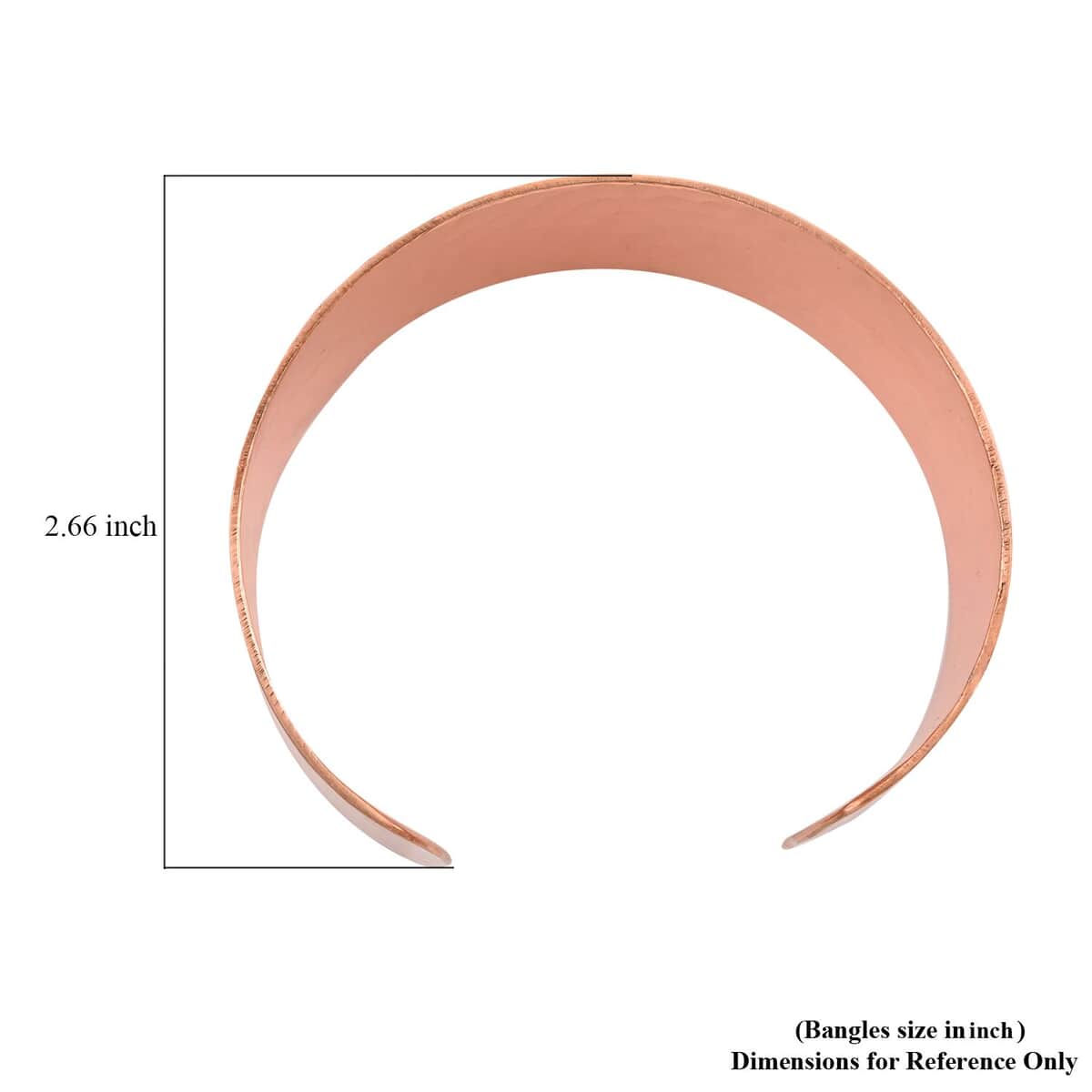 Plain Cuff Bracelet in Rosetone (7 In) image number 3