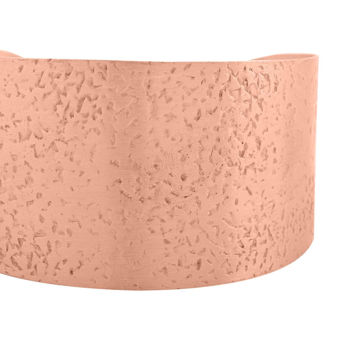 Textured Cuff Bracelet in Rosetone (7.0In) image number 2