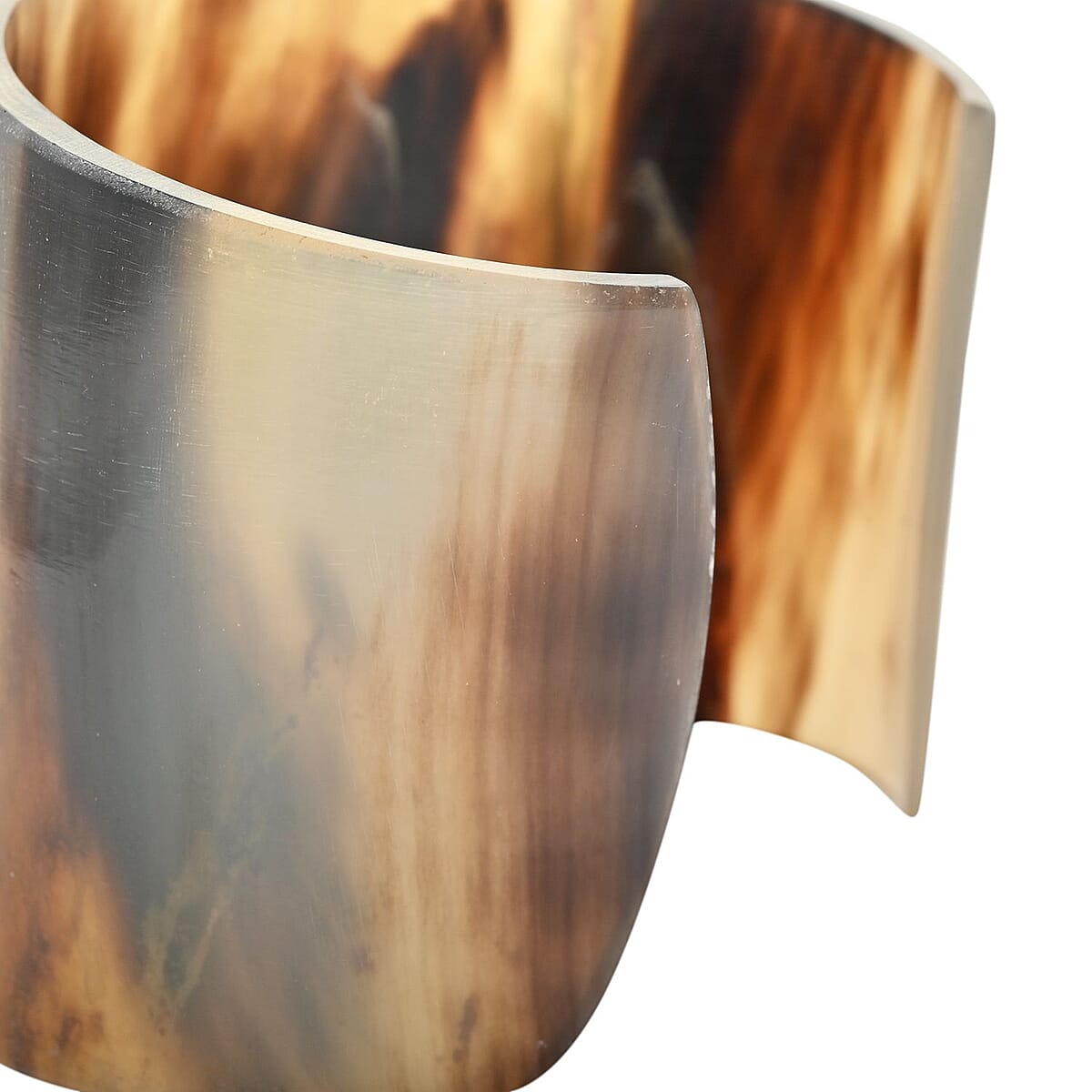Buffalo Horn Cuff Bracelet (6.75 In) image number 2