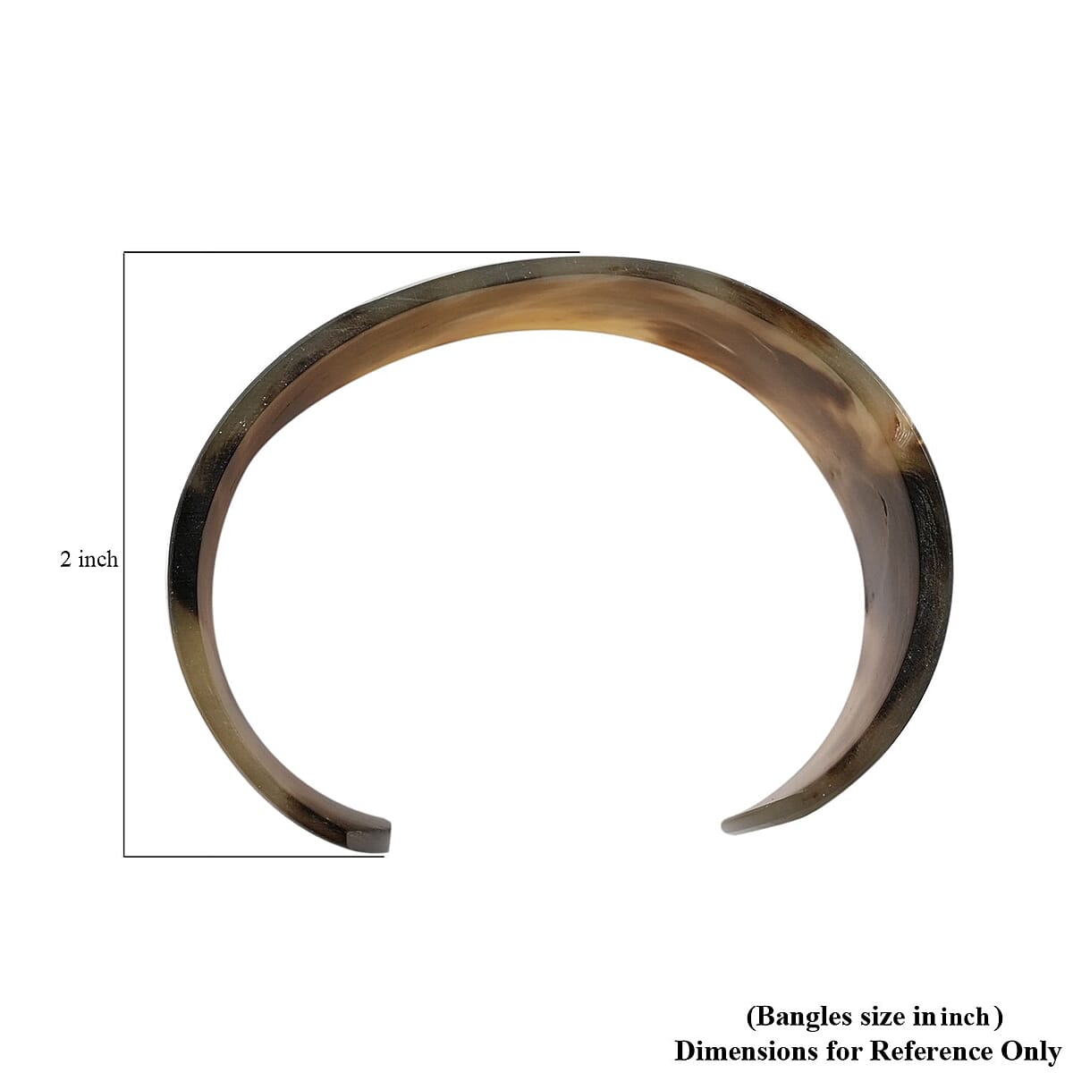 Buffalo Horn Cuff Bracelet (6.75 In) image number 3
