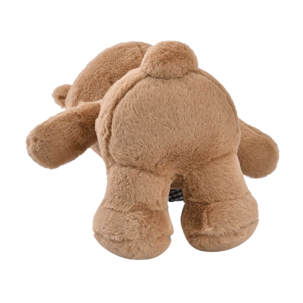 Light Brown Teddy Bear Toy with Zipper Bag , Cute Teddy Bear Bag , Zipper Pouch Bag image number 3