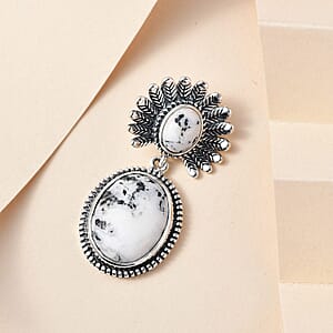 White Buffalo Pendant in Sterling Silver 10.50 ctw