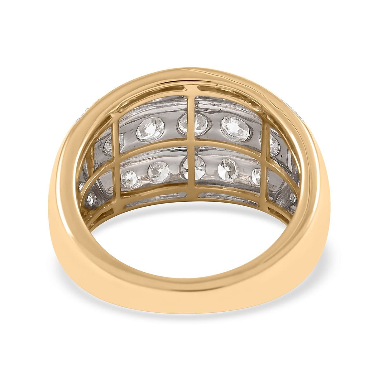 10K Yellow Gold Diamond Men's Ring (Size 10.0) 8.90 Grams 3.00 ctw image number 4