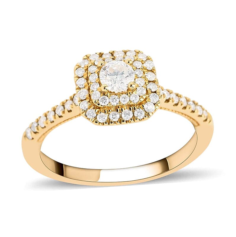 14K Yellow Gold Diamond Ring (Size 10.0) 0.50 ctw