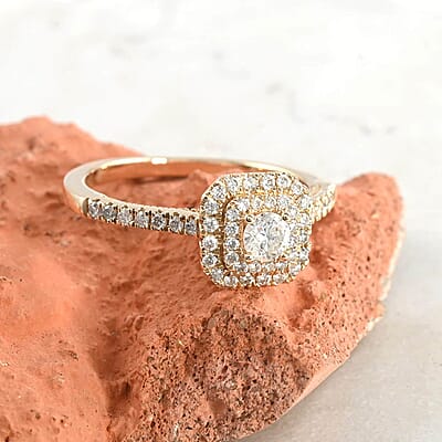 14K Yellow Gold Diamond Ring (Size 10.0) 0.50 ctw