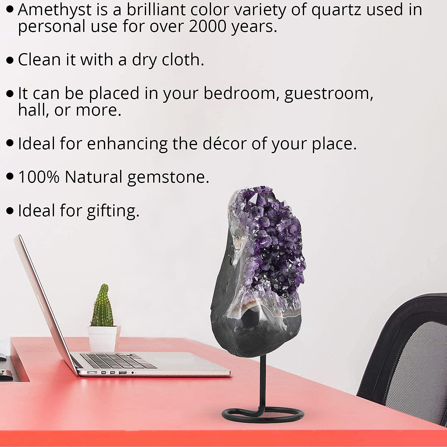 Amethyst on Stand -XL Approx 15000ctw, Home Décor Figurines , Table Décor , Living Room Décor , Decoration Items , Gift Item
