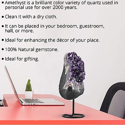 Amethyst on Stand -XL Approx 15000ctw, Home Décor Figurines , Table Décor , Living Room Décor , Decoration Items , Gift Item